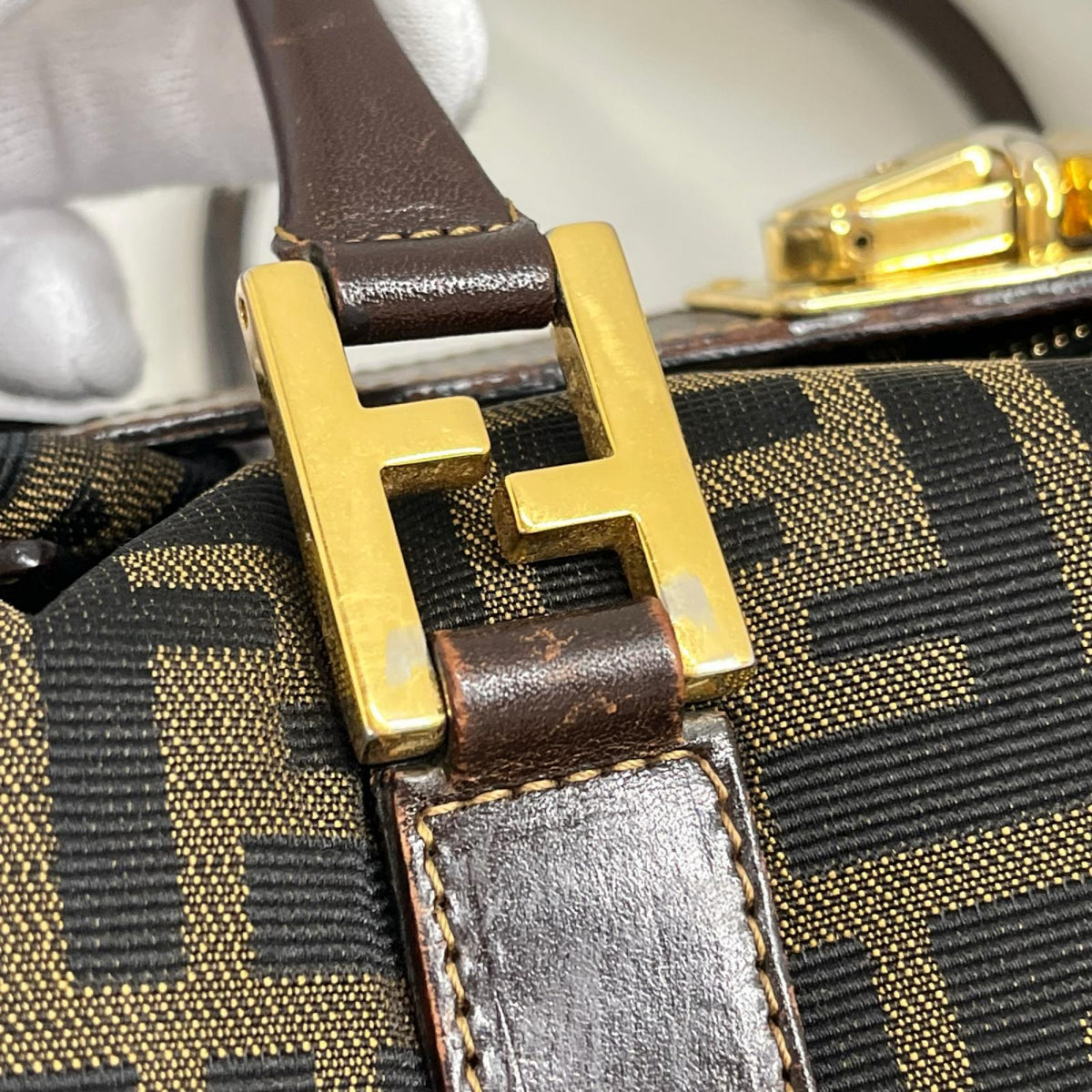 ズッカ柄ハンドバッグ ボストンバッグ
