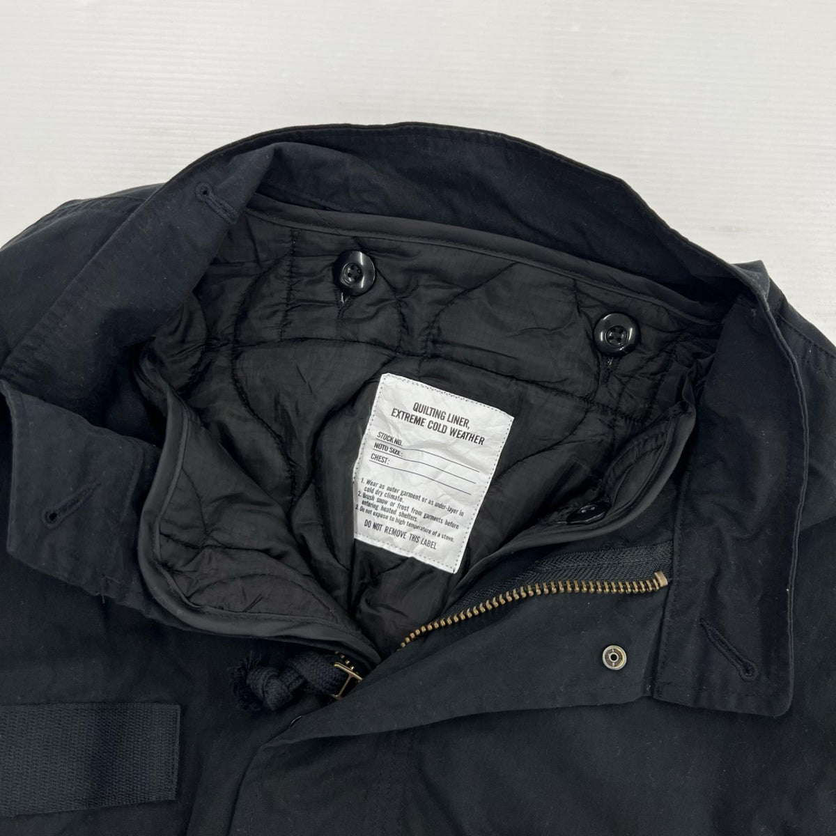 ミリタリージャケット M65 LINER SET 黒（L） L ブラック