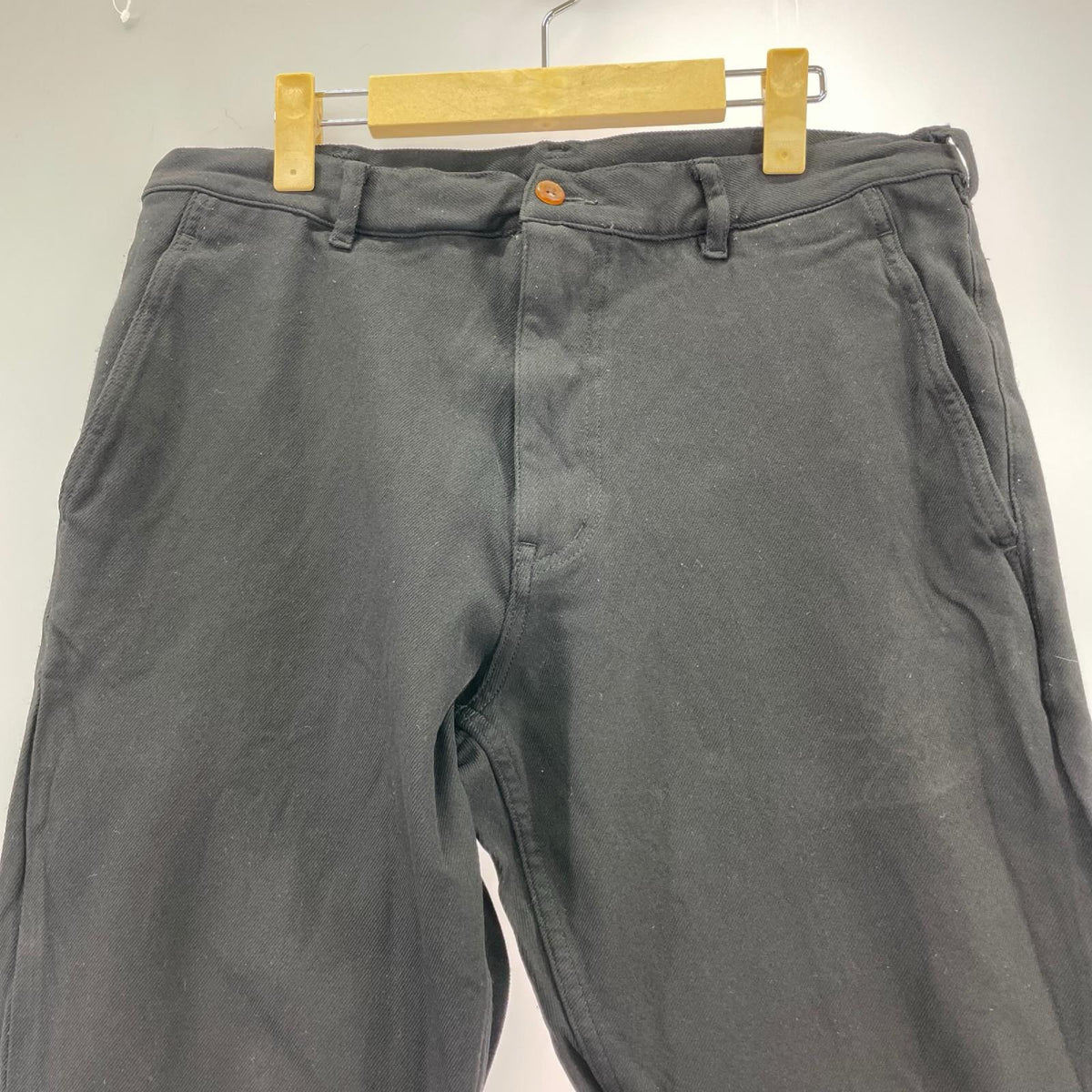 パンツ HOMME PLUS ﾎﾟﾘ縮絨 黒 (M) M ブラック
