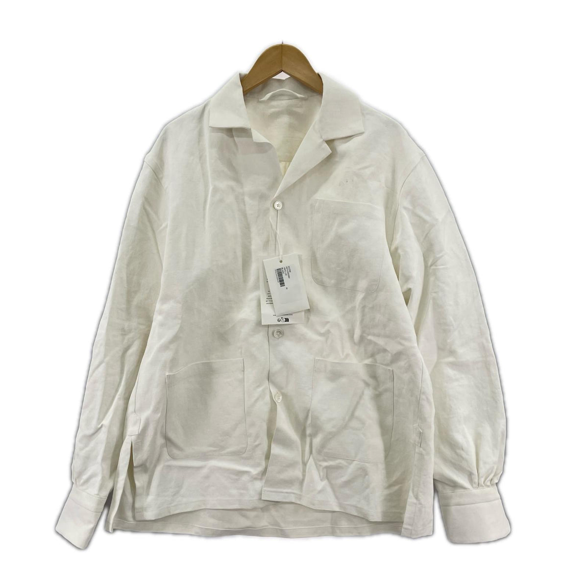 ジャケット BOURRIENNE PARISX JOUR ｶﾊﾞｰｵｰﾙ ﾘﾈﾝ (M) M ホワイト