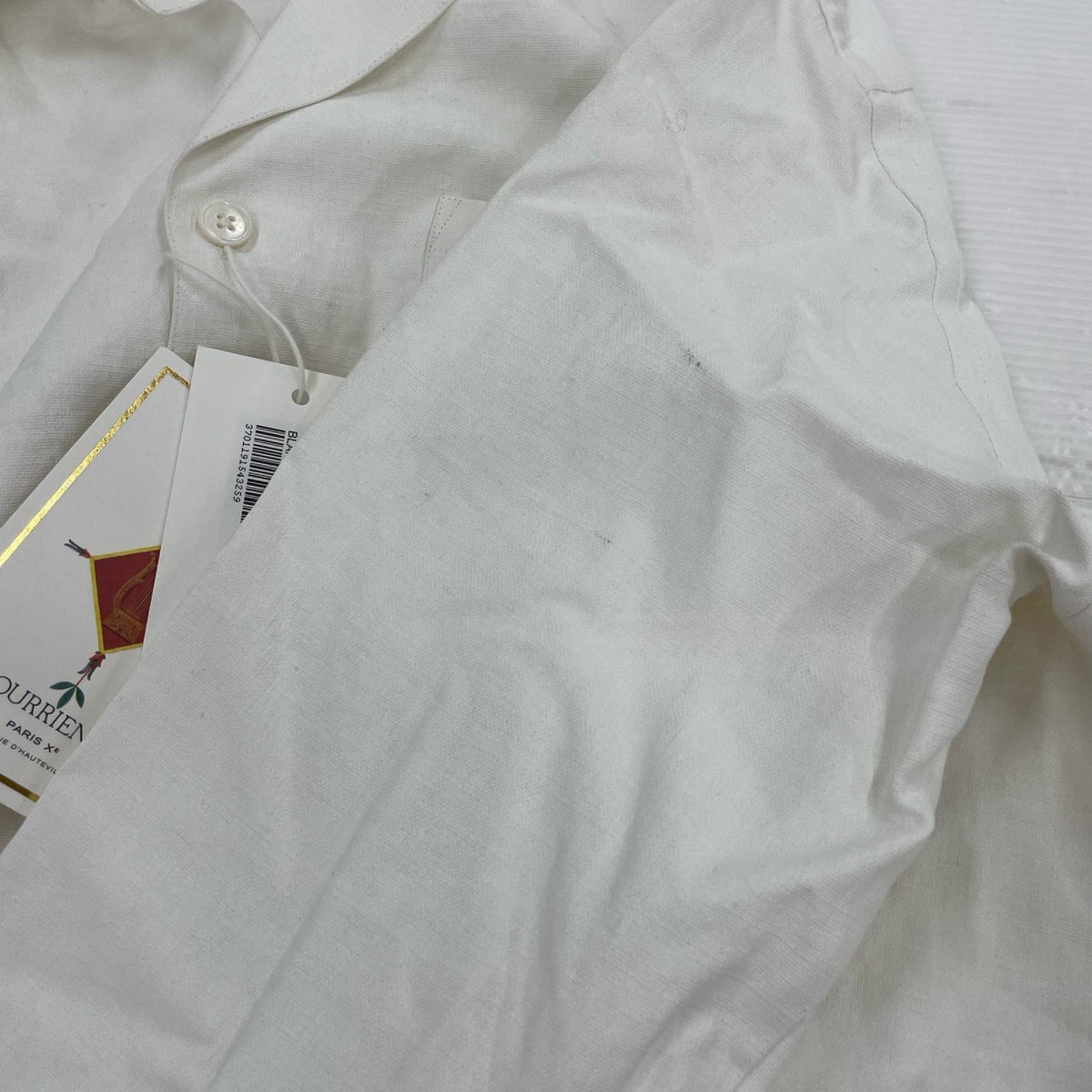 ジャケット BOURRIENNE PARISX JOUR ｶﾊﾞｰｵｰﾙ ﾘﾈﾝ (M) M ホワイト