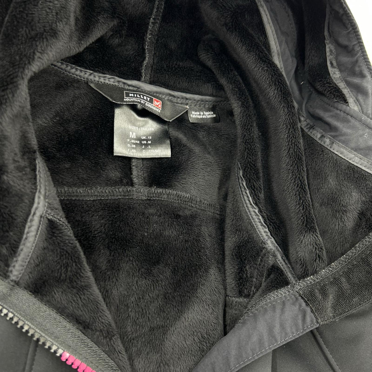 ジャケット ZIP UP 裏ﾌﾘｰｽ ﾊﾟｰｶｰ ﾌﾞﾗｯｸ M ブラック