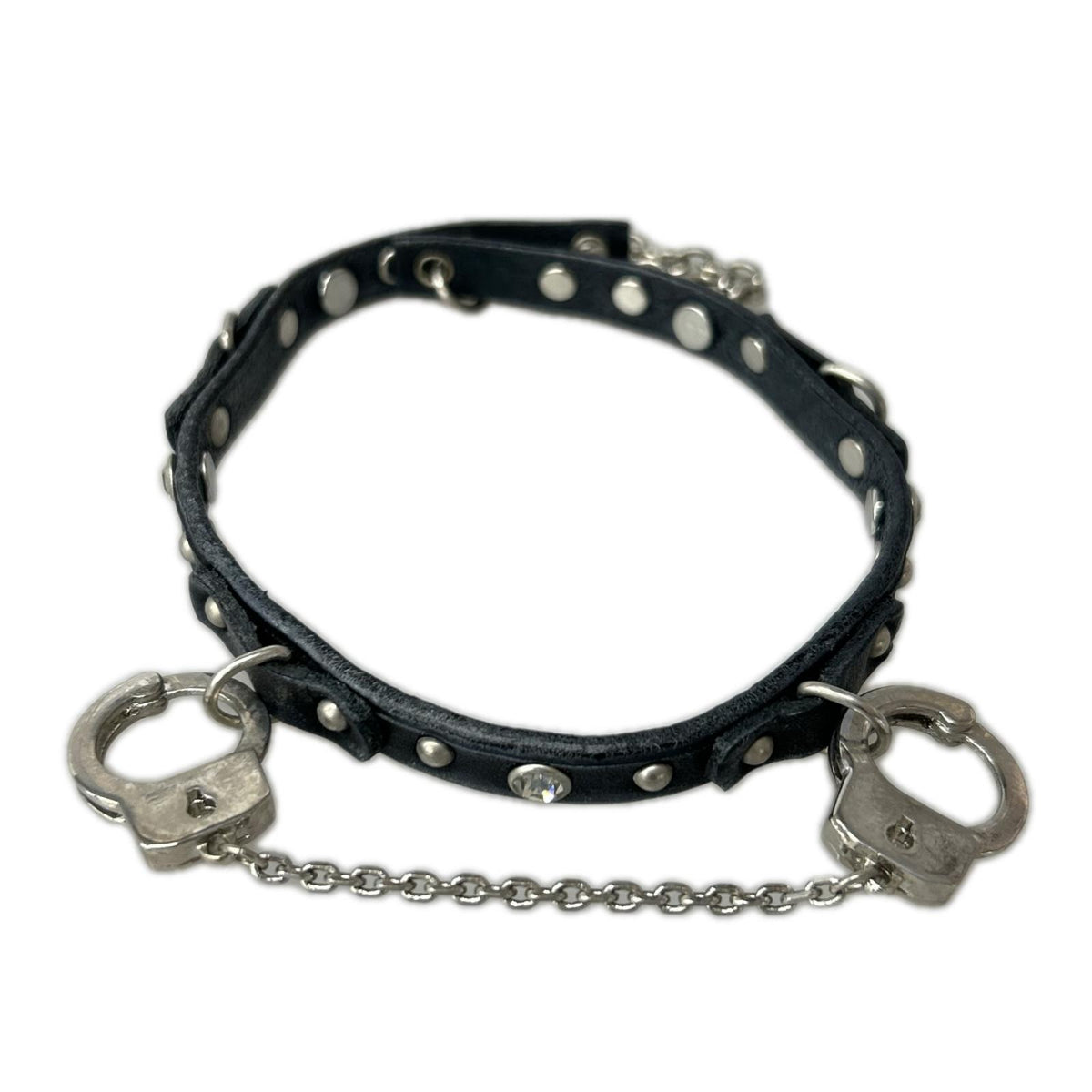 ネックレス HANDCUFFSﾚｻﾞｰﾁｮｰｶｰ ブラック