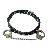 ネックレス HANDCUFFSﾚｻﾞｰﾁｮｰｶｰ ブラック