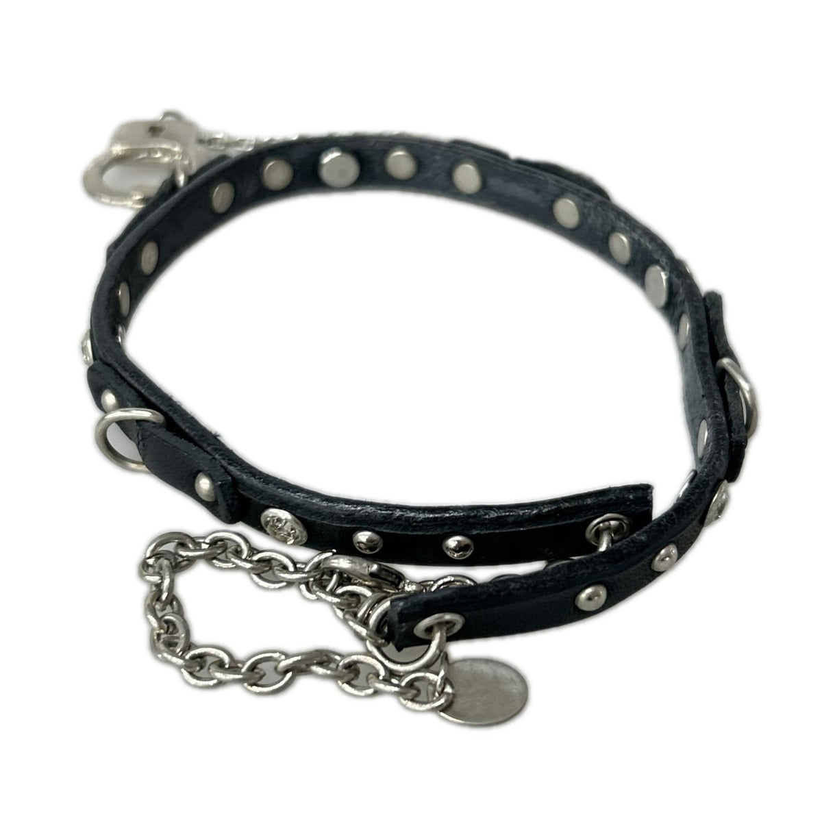 ネックレス HANDCUFFSﾚｻﾞｰﾁｮｰｶｰ ブラック