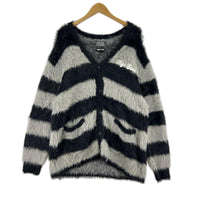 カーディガン × WDS KNIT CARDIGAN(L)ｸﾞﾚｰ×黒 L