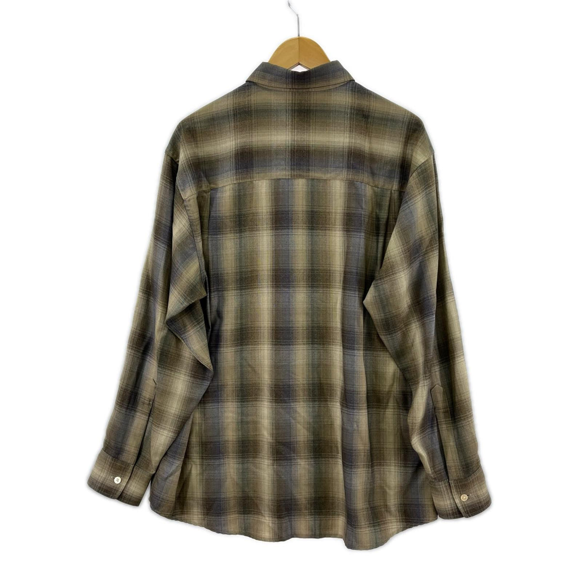 長袖シャツ 25AW SUPER LIGHT WOOL CHECKSHIRT 3 ベージュ