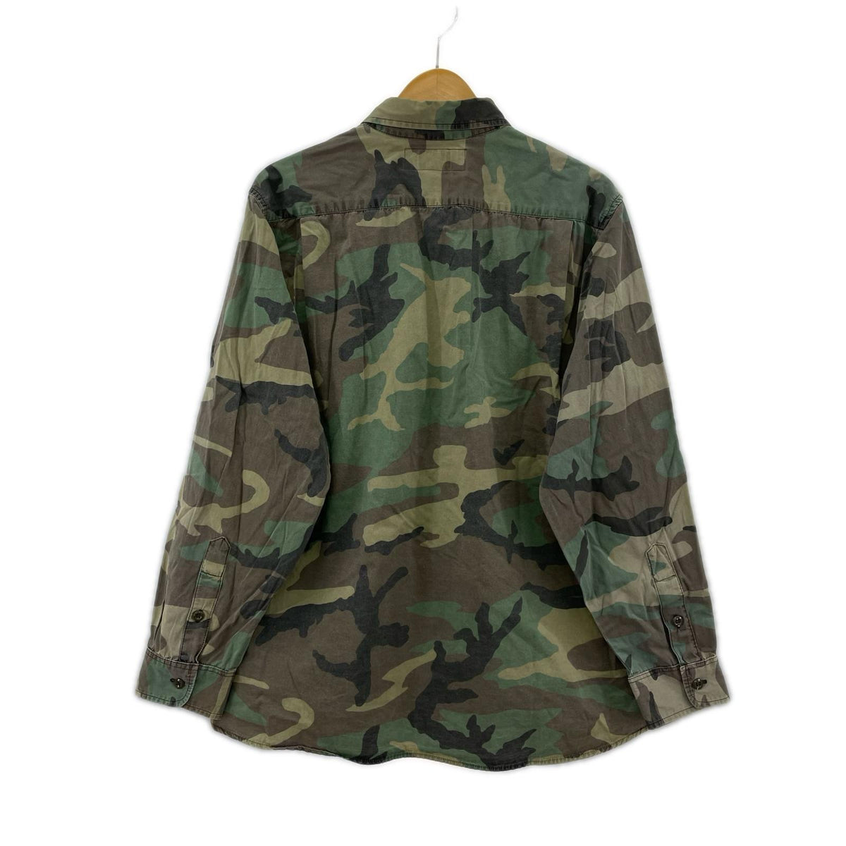 長袖シャツ 90s OLD　STUSSY OUTDOOR 長袖迷彩シャツ-M M