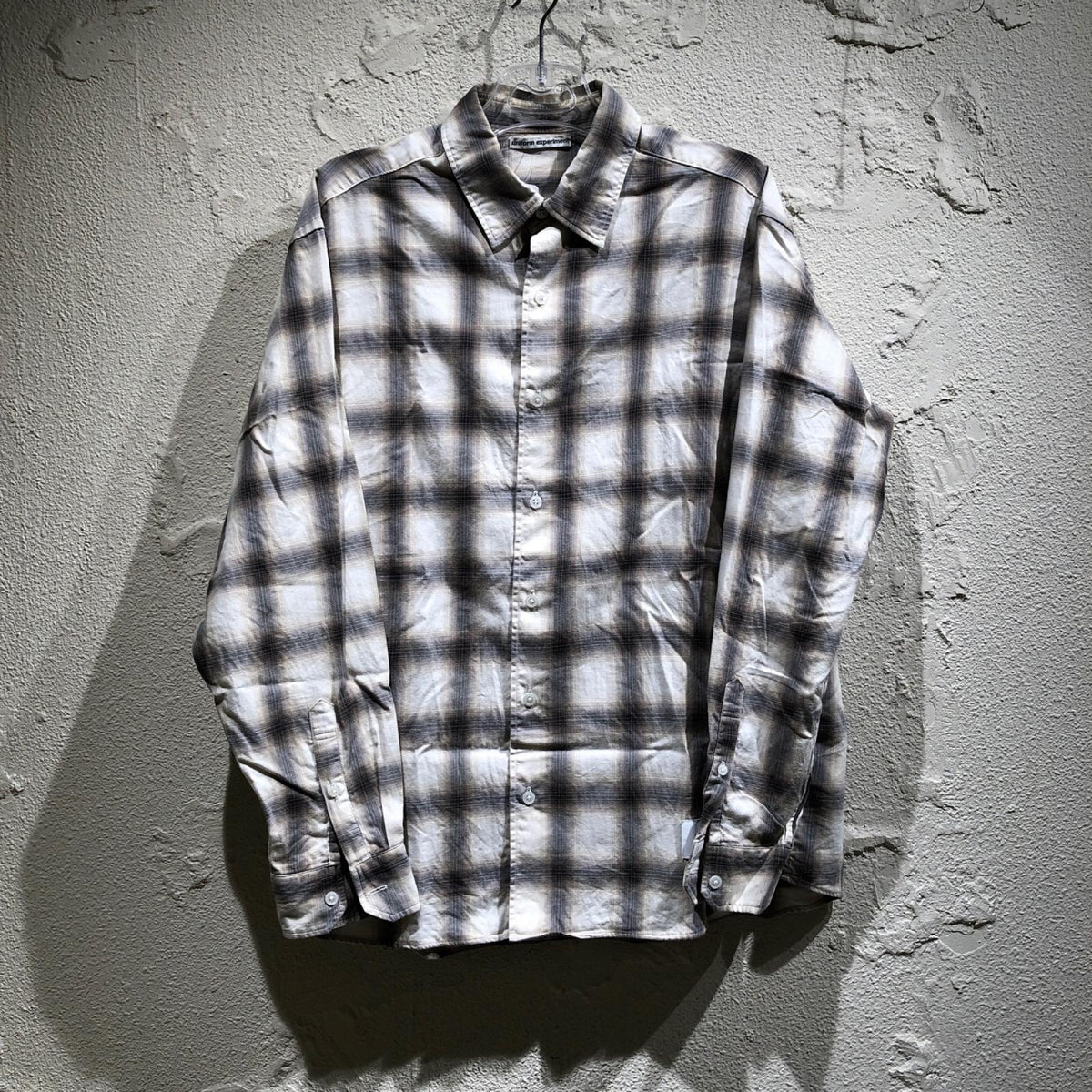 長袖シャツ FADE SHIRT オンブレチェック長袖シャツ
