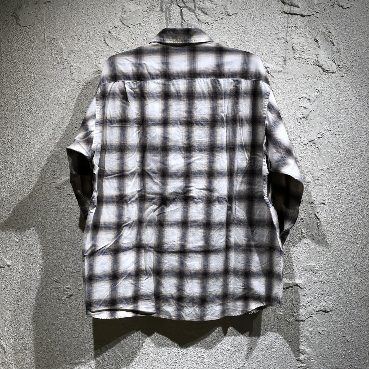 長袖シャツ FADE SHIRT オンブレチェック長袖シャツ
