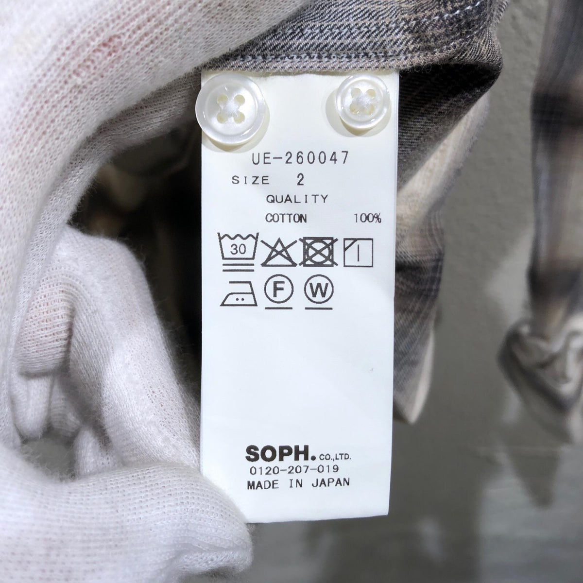 長袖シャツ FADE SHIRT オンブレチェック長袖シャツ
