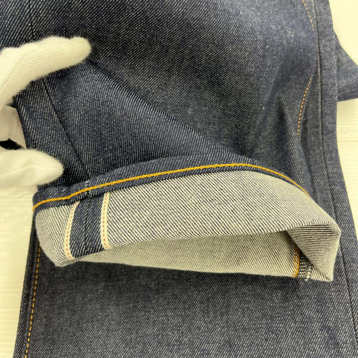 デニムパンツ PREMIUM 501 BIG E 赤耳 38 ネイビー