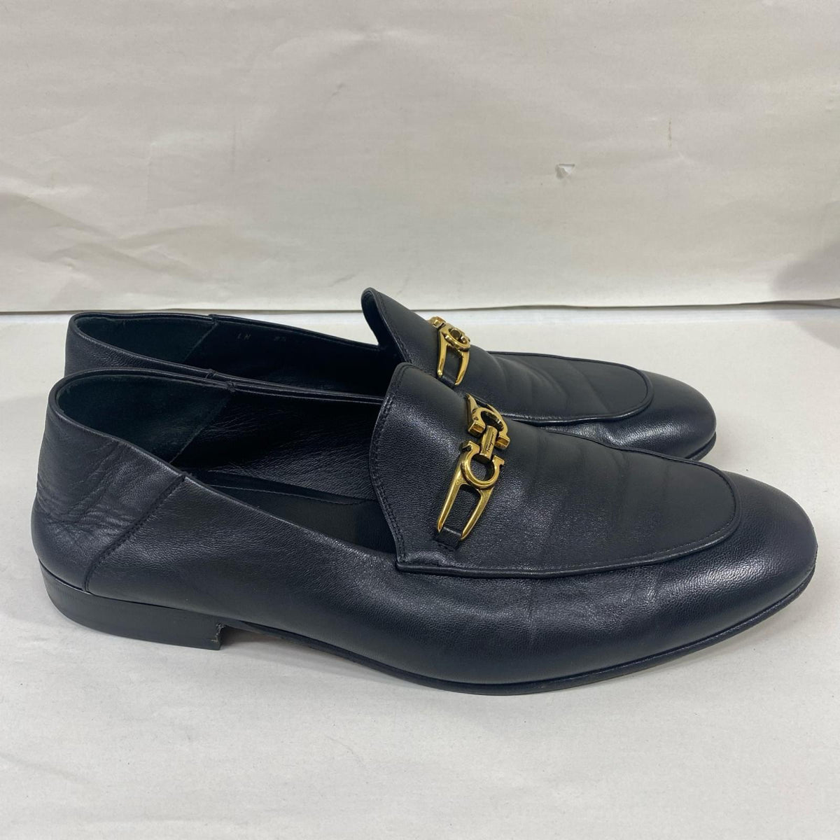 S.Ferragamo/ﾚｻﾞｰｼｭｰｽﾞ/黒/8ﾊｰﾌ