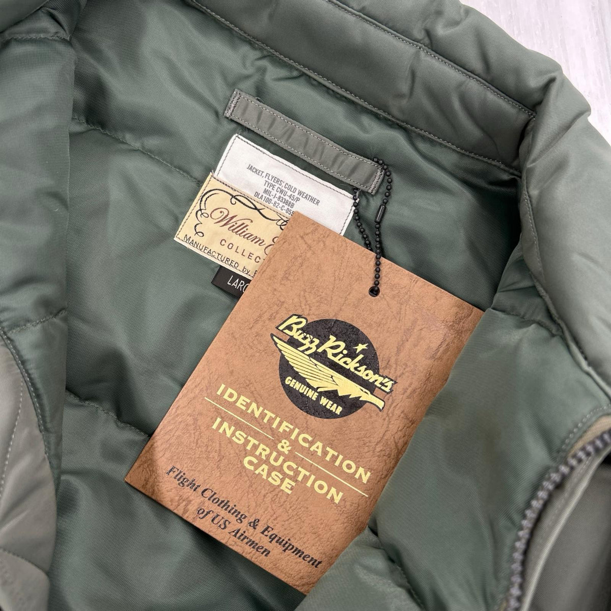 ジャケット ×WILLIAM GIBSON CWU-45/P DOWN FILLED (L) L カーキ