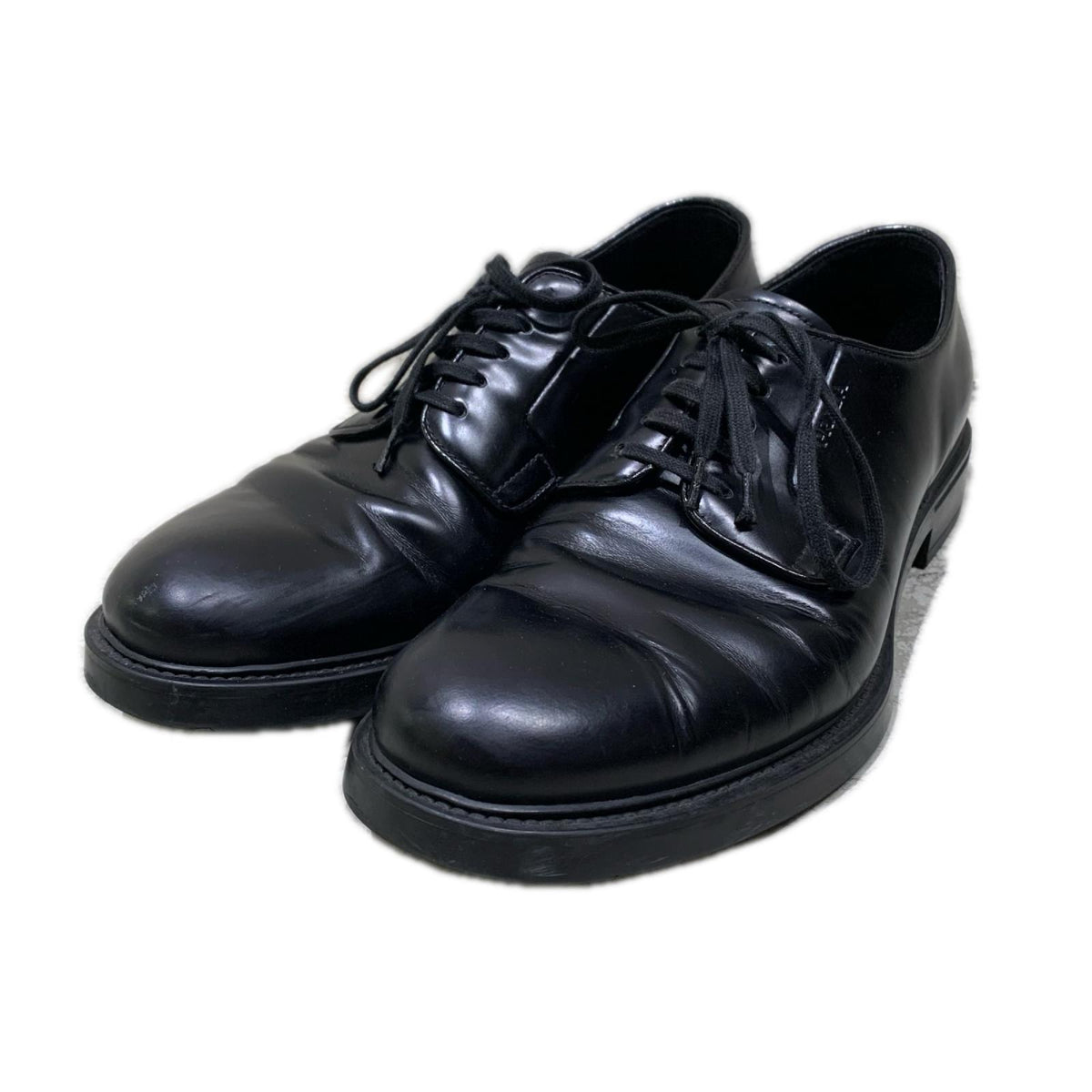 PRADA プレーントゥレザーシューズ 8