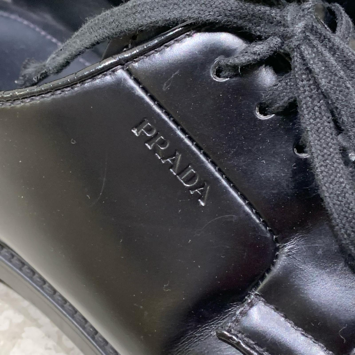 PRADA プレーントゥレザーシューズ 8