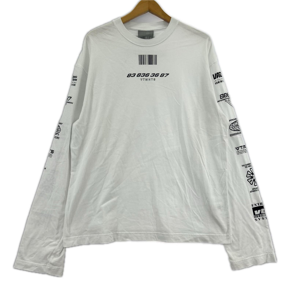 長袖Ｔシャツ S WHT VL12TR300W S ホワイト