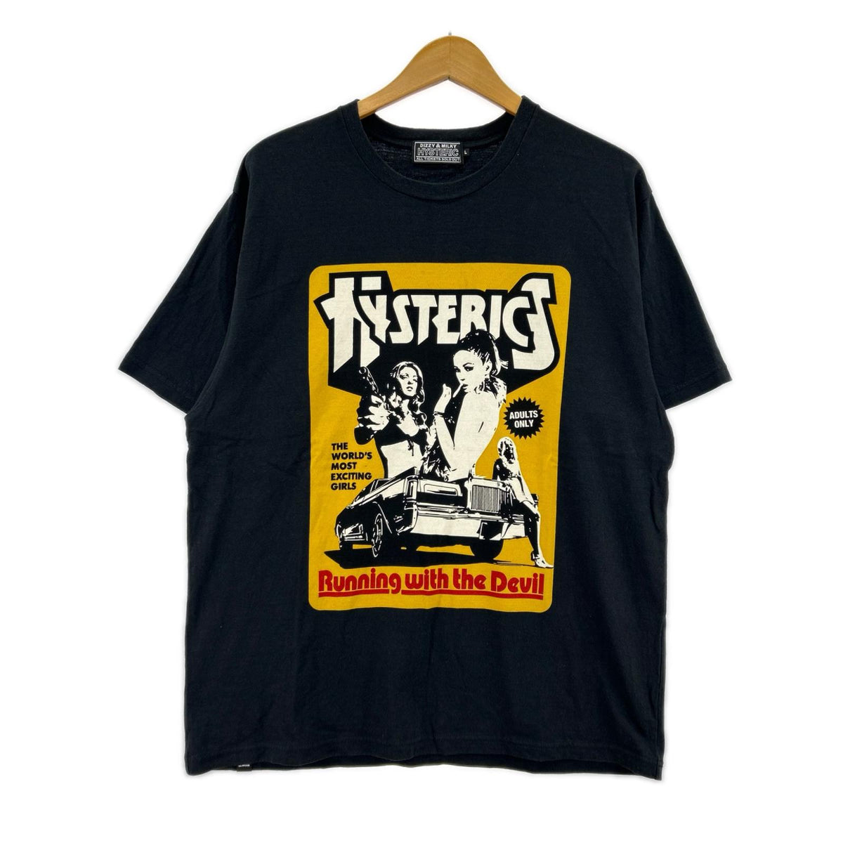 半袖Ｔシャツ ﾌﾞﾗｯｸ / HYSTERIC MOVIE Tｼｬﾂ / L L ブラック