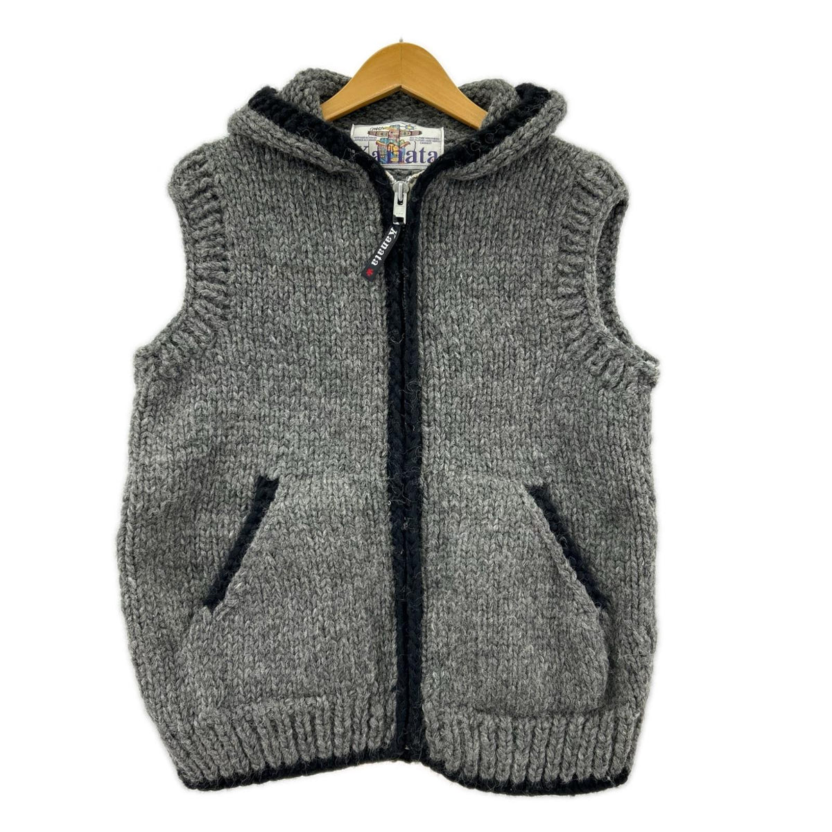 長袖シャツ ｶｳﾁﾝﾍﾞｽﾄ GRY グレー