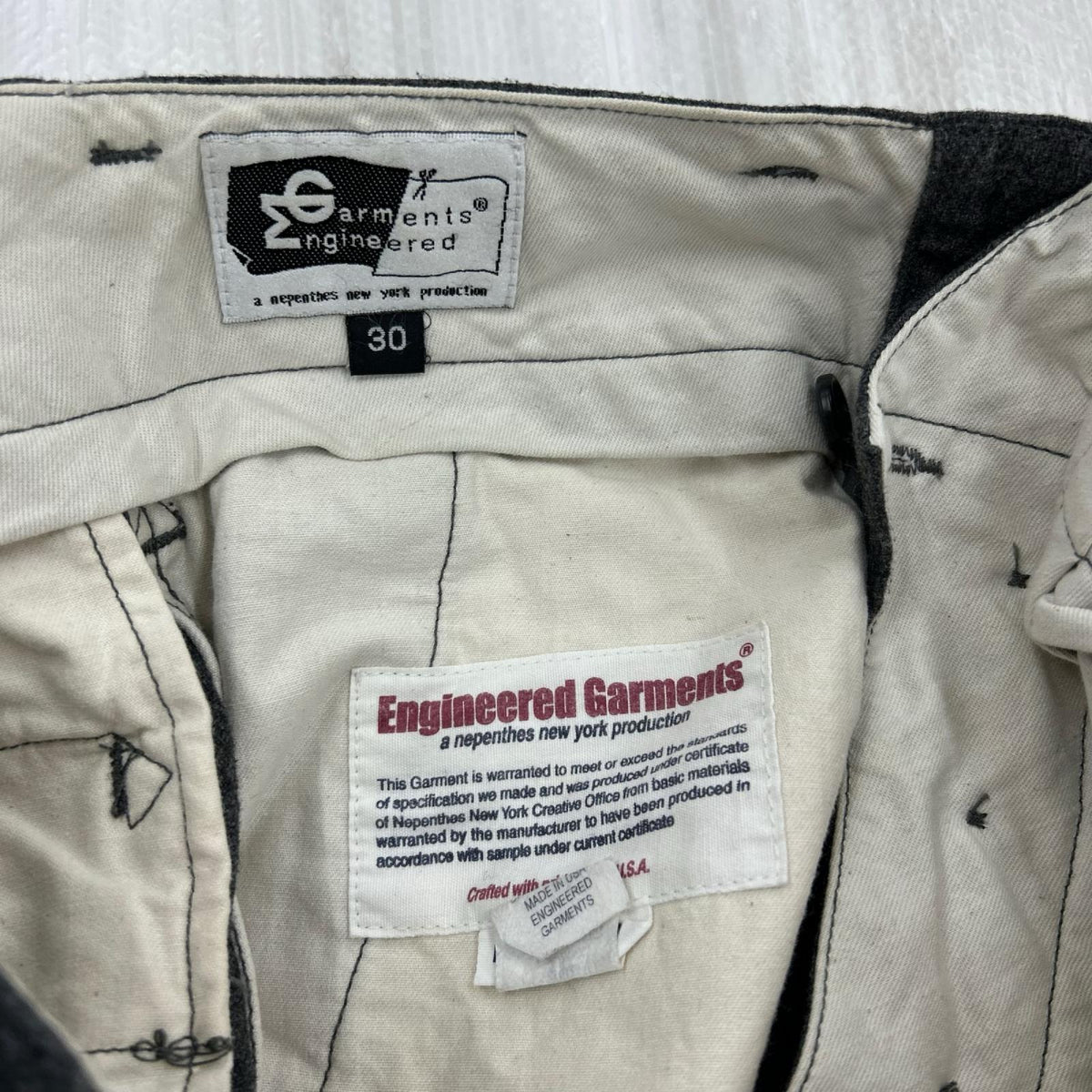 パンツ ｳｰﾙ ｶｰｺﾞ GRY 30 30 グレー