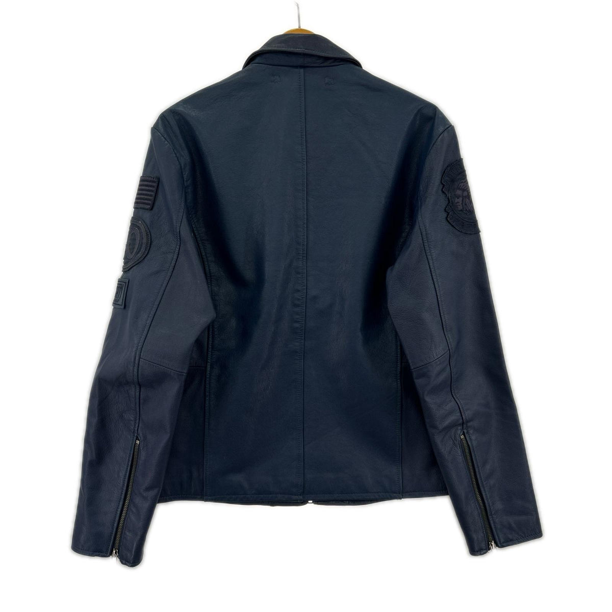 レザージャケット 40周年記念 PATCHED TRUCKER JACKET (L) L ブルー