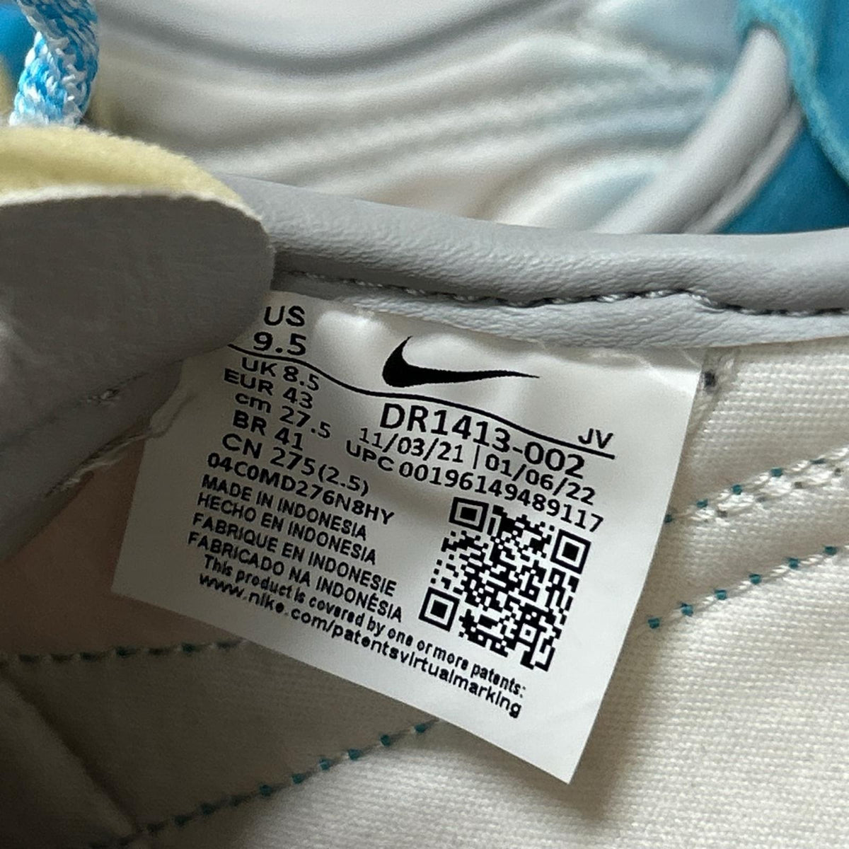 スニーカー ×UNION CORTEZ 27.5 27.5cm (US9 1/2 UK9 EU45) マルチカラー