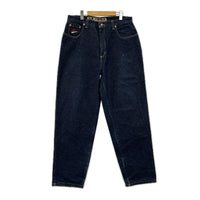 デニムパンツ 90-00s CLASSIC DUNGAREE BRAND ﾜｲﾄﾞ W36 36 ネイビー