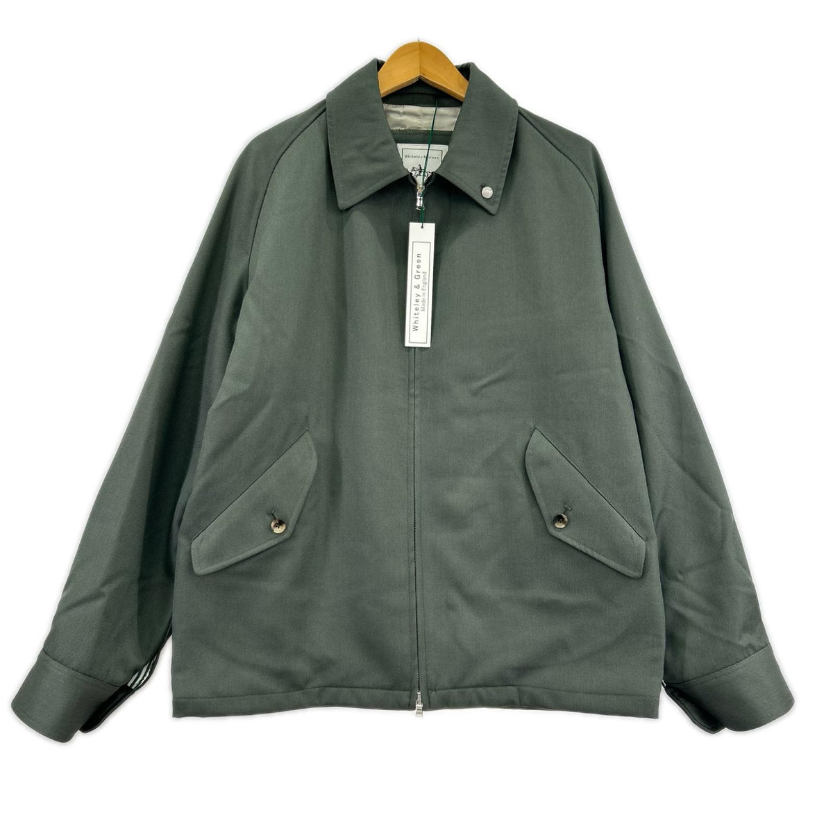 ブルゾン Whiteley&Green BIRKBY ｳｰﾙｷｬﾊﾞﾘｰ 緑 (38) 38 グリーン