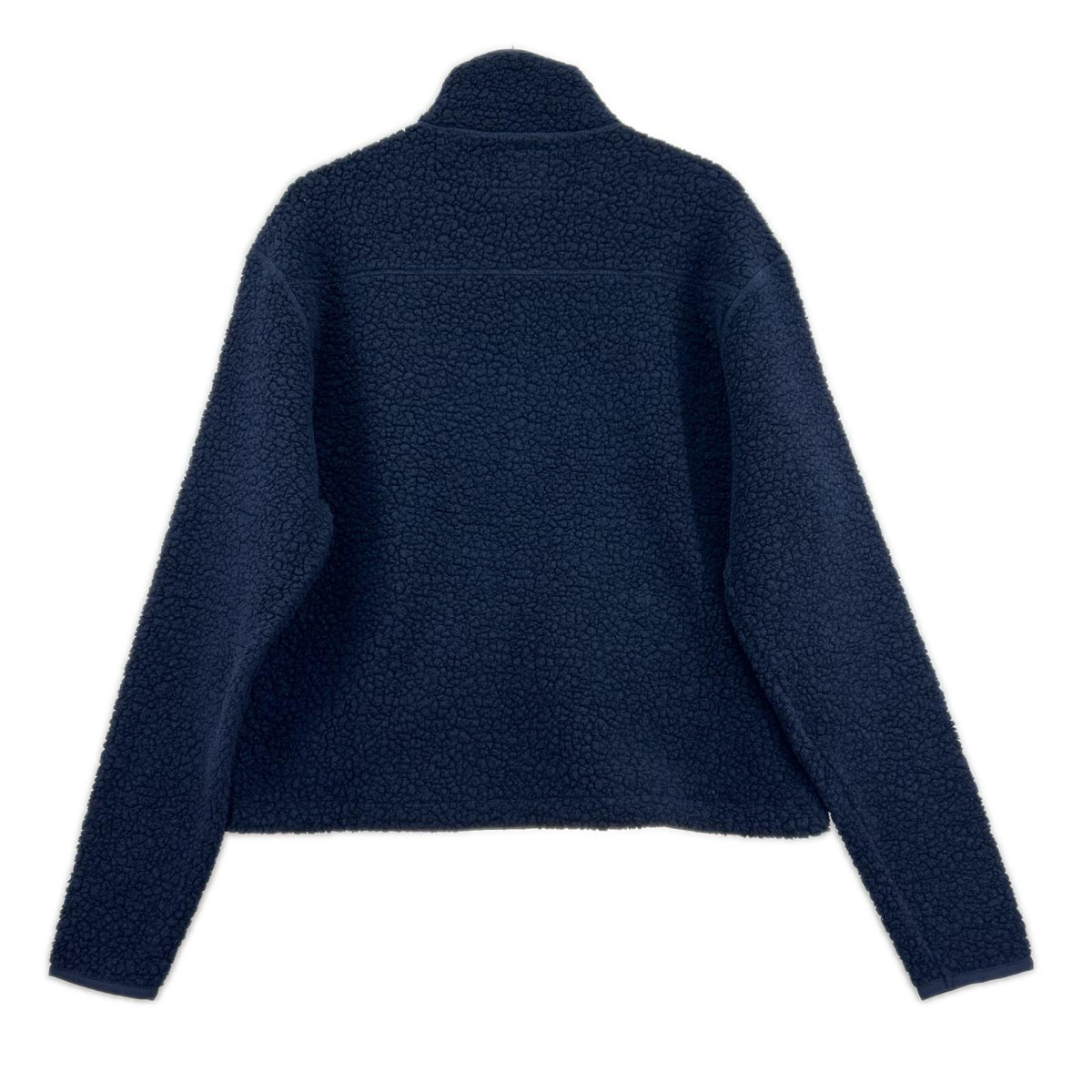 ブルゾン Drake's BOUCLE WOOL ｼﾞｯﾌﾟ ﾌﾘｰｽ 紺 (S) S ネイビー