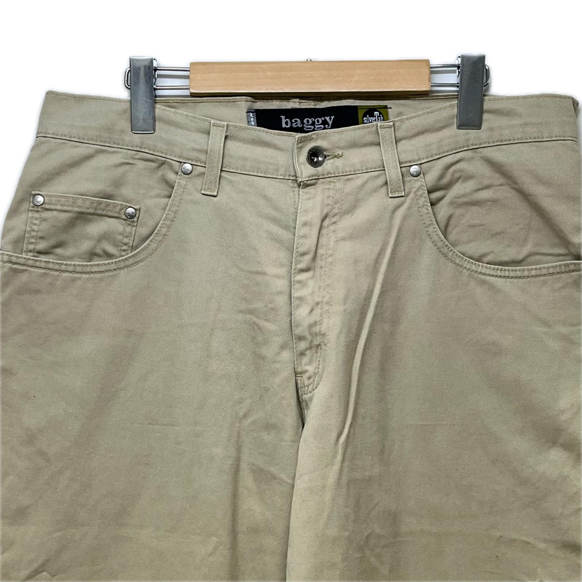 パンツ Levi's SILVER TAB USA製 BAGGY ﾊﾞｷﾞｰﾁﾉﾊﾟﾝ W34L30 ﾍﾞｰｼﾞｭ