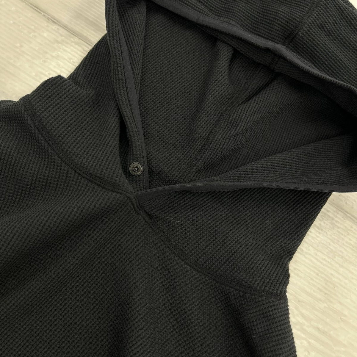 パーカー WAFFLE HOOD PULLOVER BLK M M ブラック
