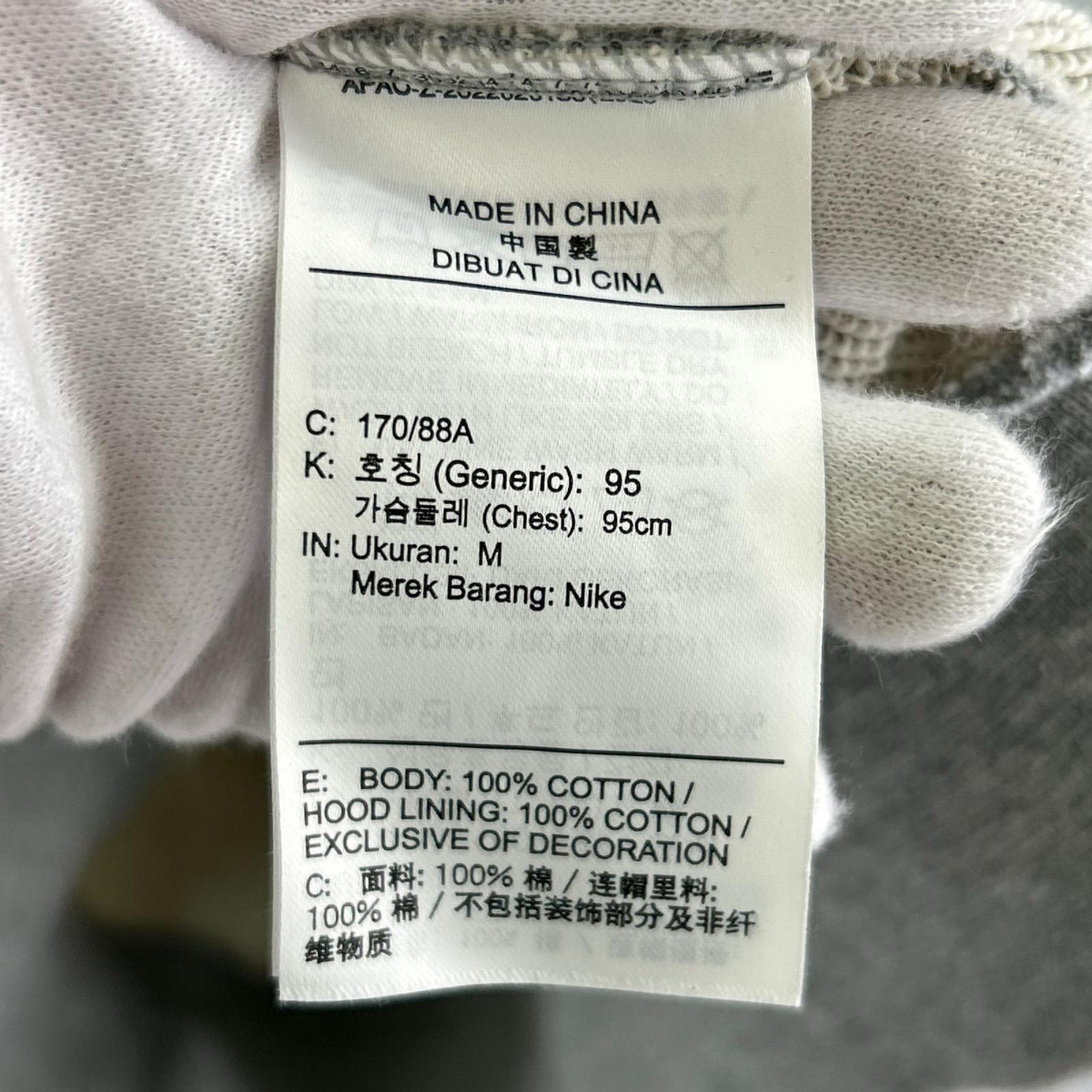 パーカー ﾛｺﾞ GRY M M グレー