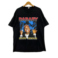 半袖Ｔシャツ Dababy ﾗｯﾊﾟｰTee 黒 (XL) ブラック