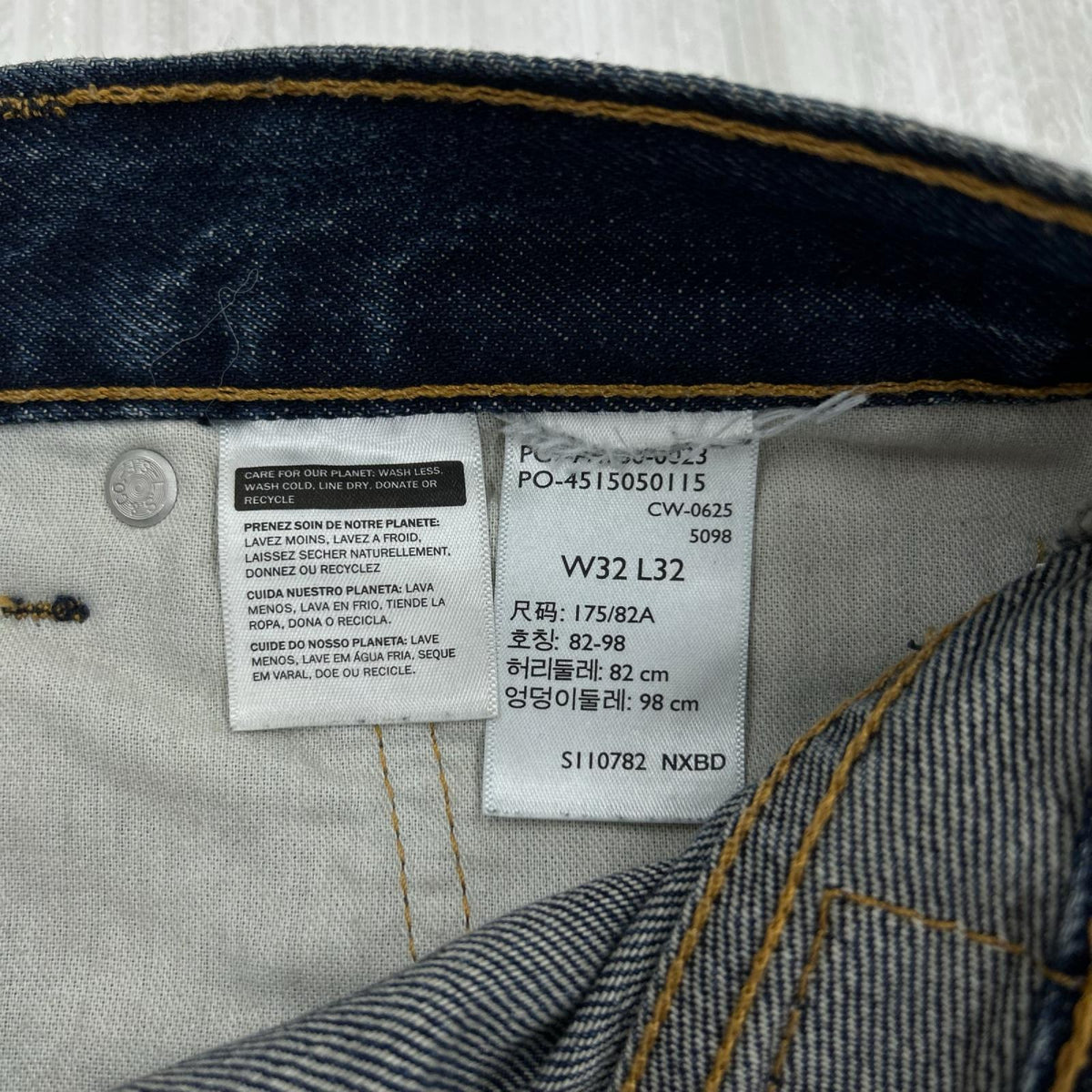 デニムパンツ 578 ﾊﾞｷﾞｰﾃﾞﾆﾑ W32 L32 32 ブルー