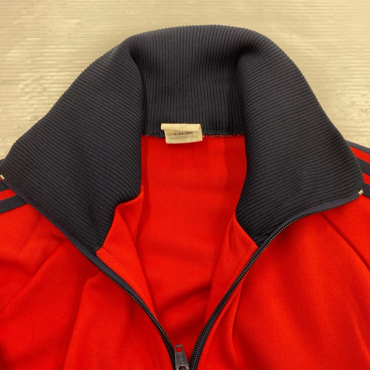 ジャケット 70s デサント w.germany トラックジャケット red L レッド