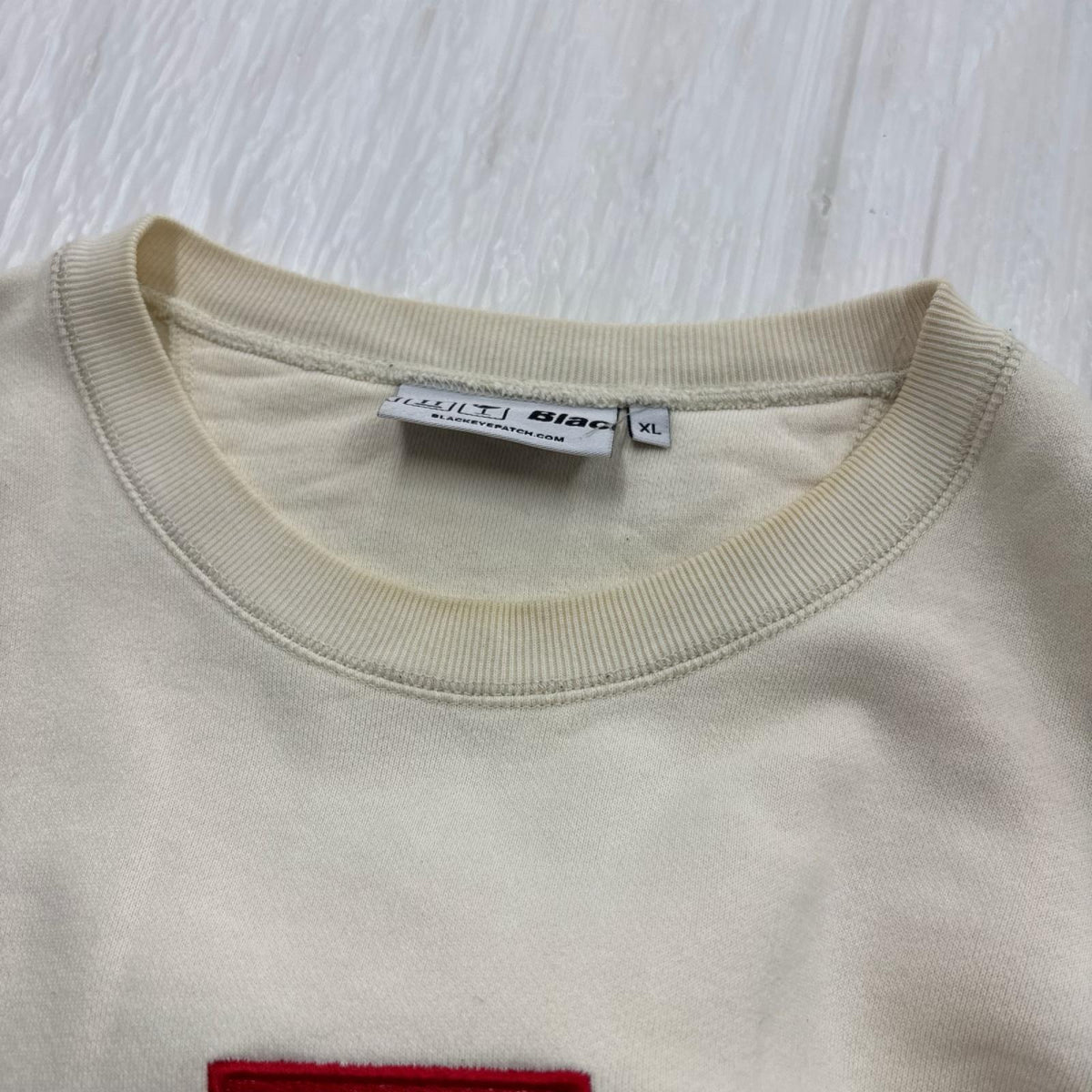 スウェット 取扱注意 生成り (XL) ホワイト