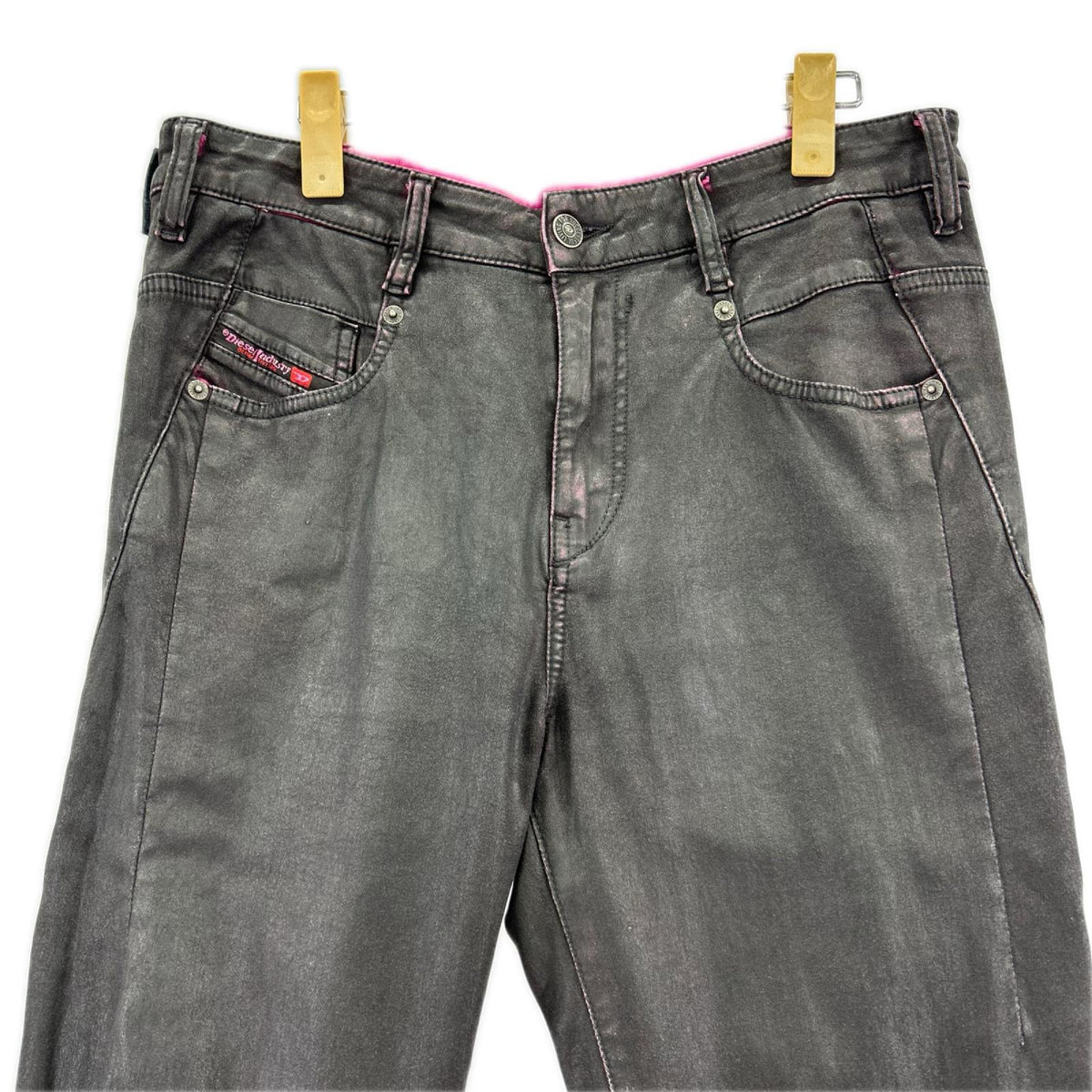 デニムパンツ D-FAYZA JOGG ｺｰﾃｨﾝｸﾞ加工 25 ブラウン