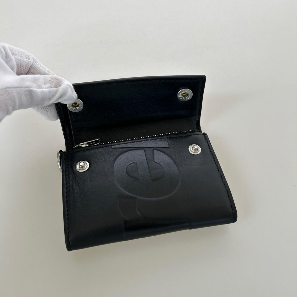 コンパクトウォレット chain wallet ブラック
