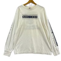 長袖Ｔシャツ USA製 LogoｽﾘｰﾌﾞL/S L ホワイト