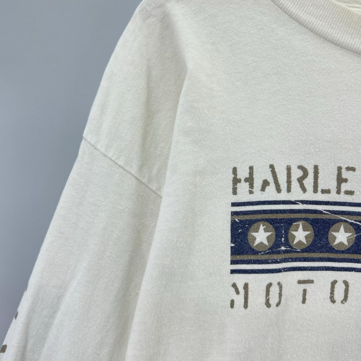 長袖Ｔシャツ USA製 LogoｽﾘｰﾌﾞL/S L ホワイト