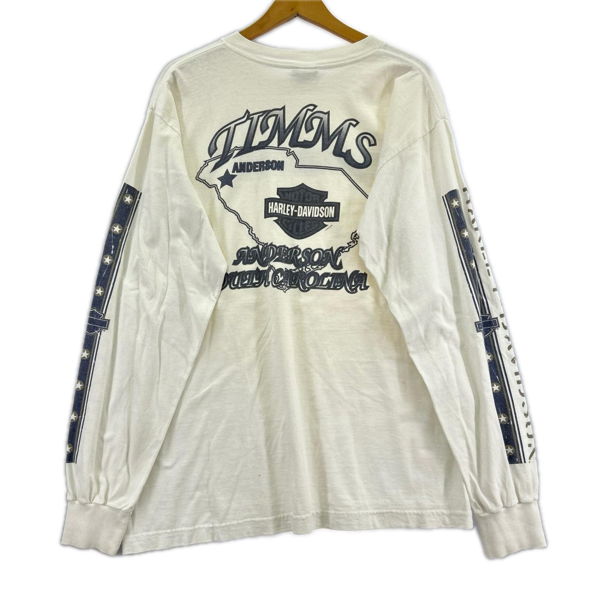長袖Ｔシャツ USA製 LogoｽﾘｰﾌﾞL/S L ホワイト