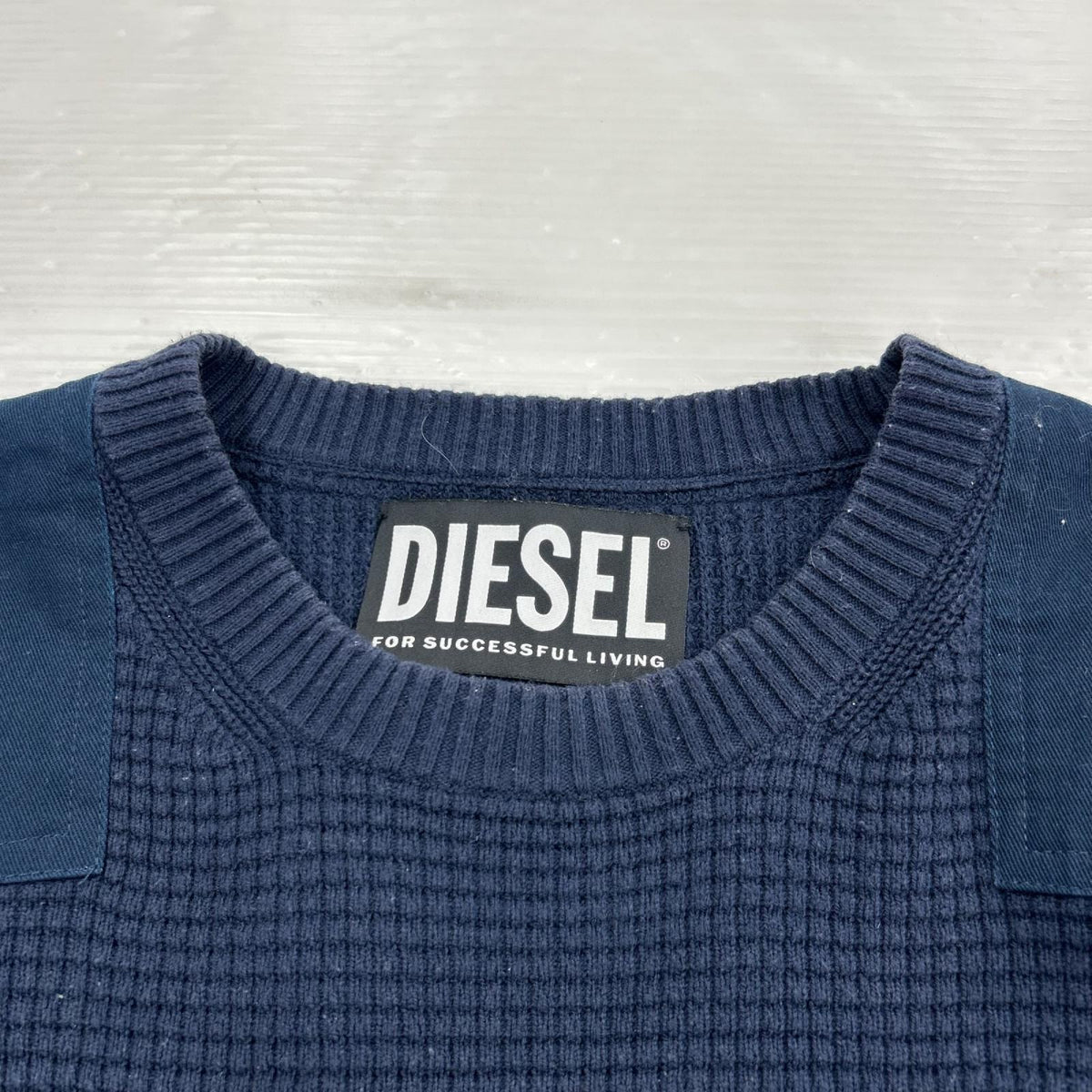 長袖Ｔシャツ サーマル生地 BLU XL ネイビー