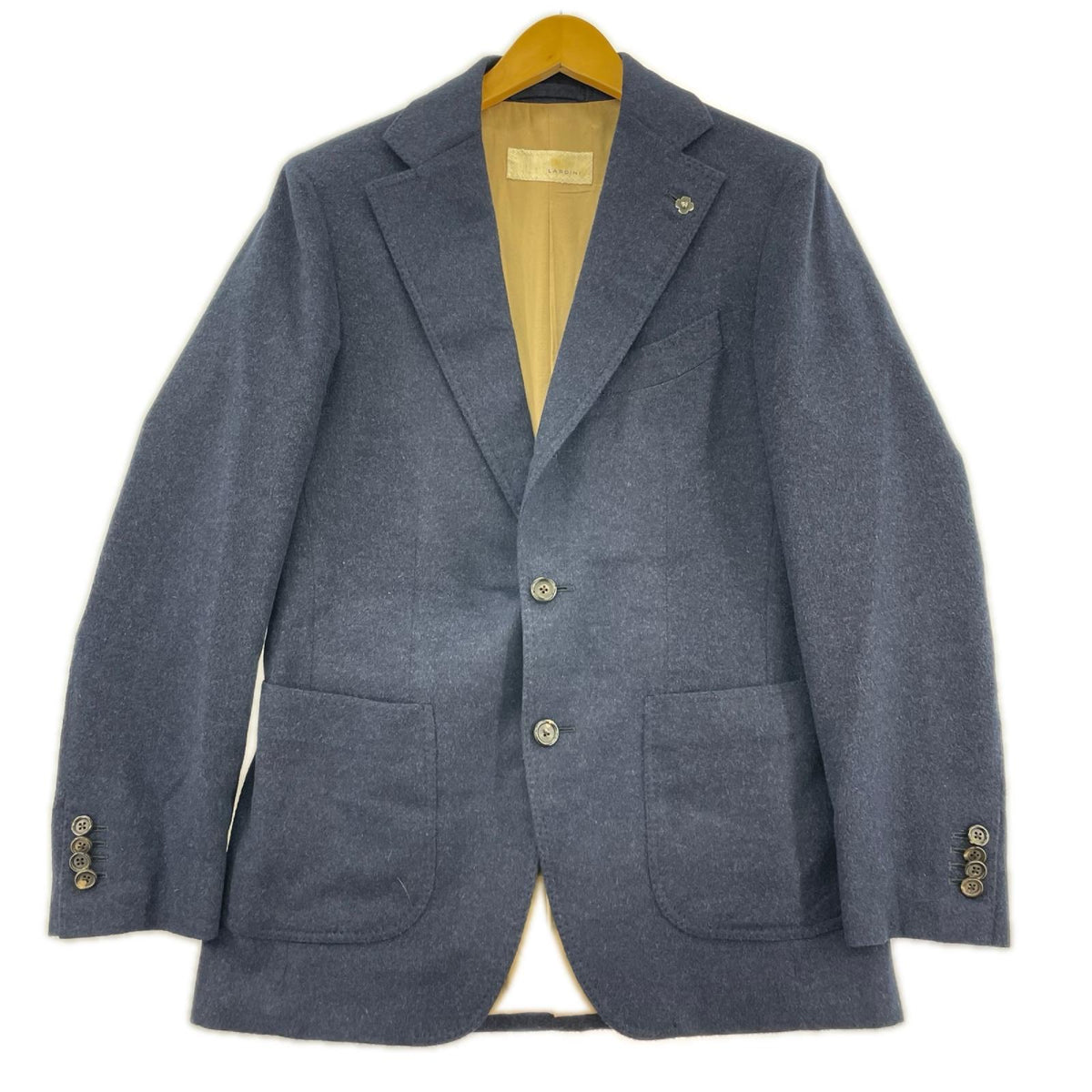 テーラードジャケット LARDINI ｶｼﾐﾔ ﾃｰﾗｰﾄﾞｼﾞｬｹｯﾄ 44 ネイビー