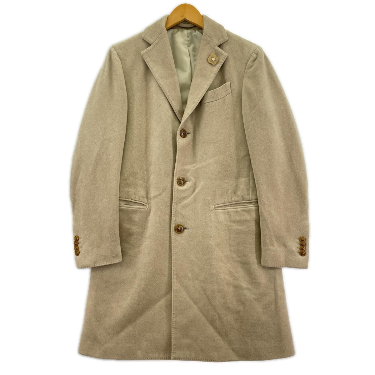 その他アウター LARDINI ｶｼﾐﾔ ﾁｪｽﾀｰｺｰﾄ 44 ベージュ