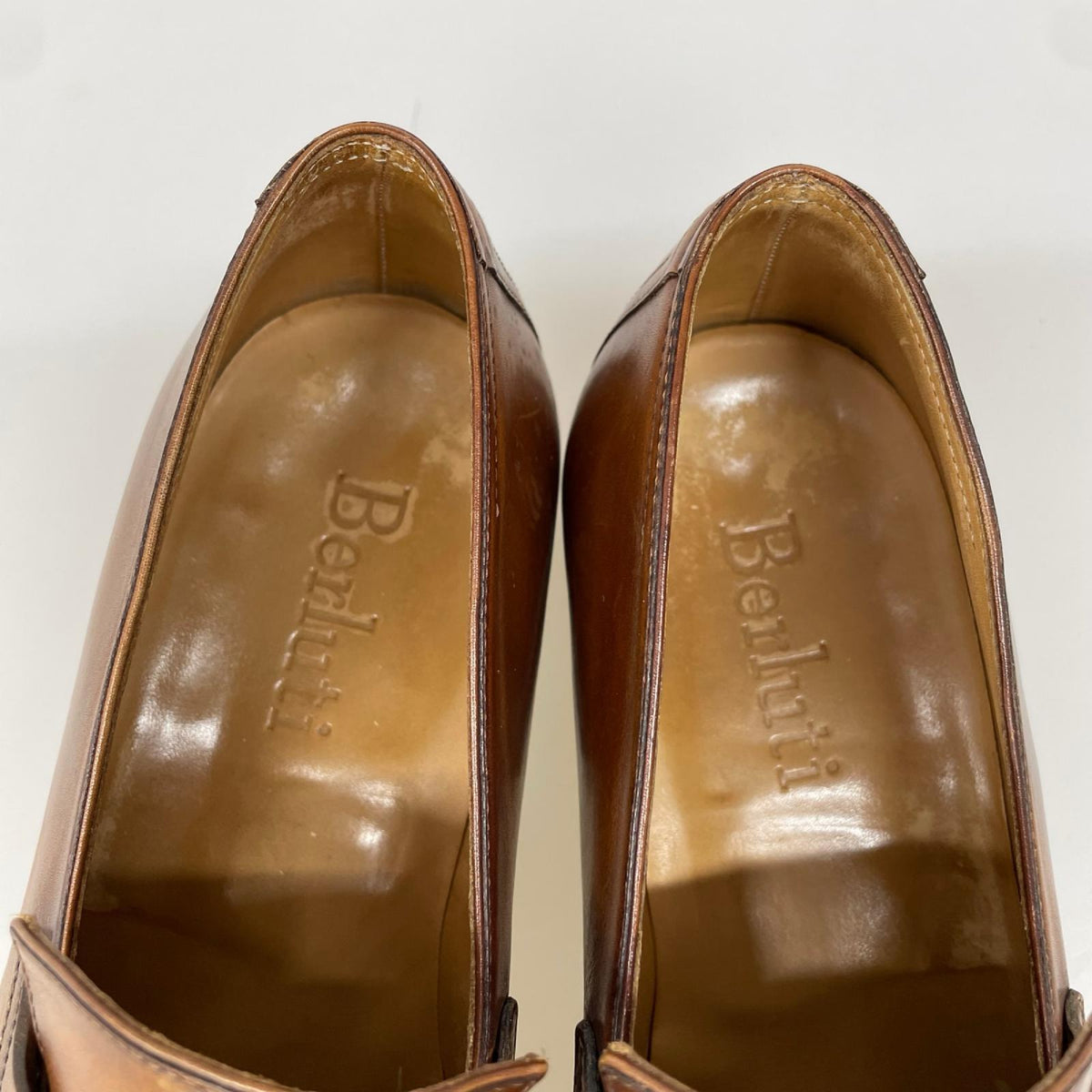シューズ BERLUTI 348 ｱﾝﾃﾞｨ ｶｰﾌ ﾊﾟﾃｨｰﾇ ブラウン