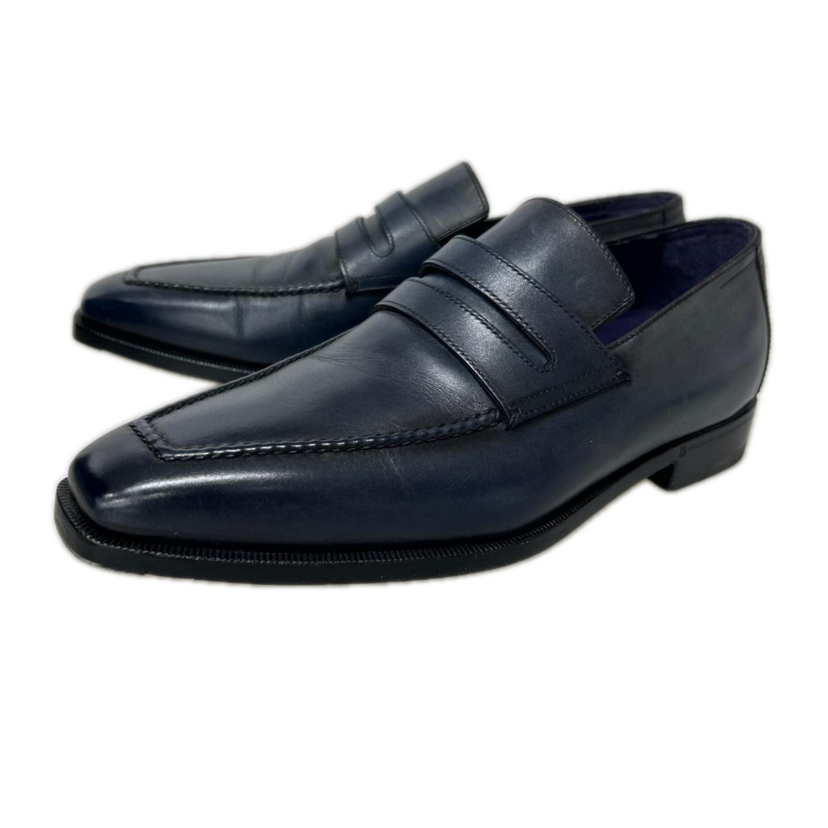 シューズ BERLUTI ｱﾝﾃﾞｨ ﾃﾞﾑｼﾞｭｰﾙ ﾛｰﾌｧｰ ネイビー