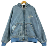 ブルゾン ×LIBERE ｼﾞｯﾌﾟｱｯﾌﾟﾃﾞﾆﾑﾌﾞﾙｿﾞﾝ ﾗｲﾄﾌﾞﾙｰ (L) L ブルー