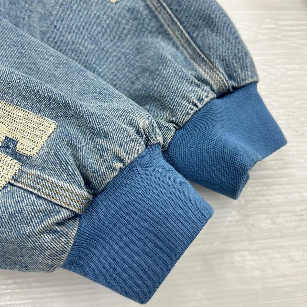 ブルゾン ×LIBERE ｼﾞｯﾌﾟｱｯﾌﾟﾃﾞﾆﾑﾌﾞﾙｿﾞﾝ ﾗｲﾄﾌﾞﾙｰ (L) L ブルー