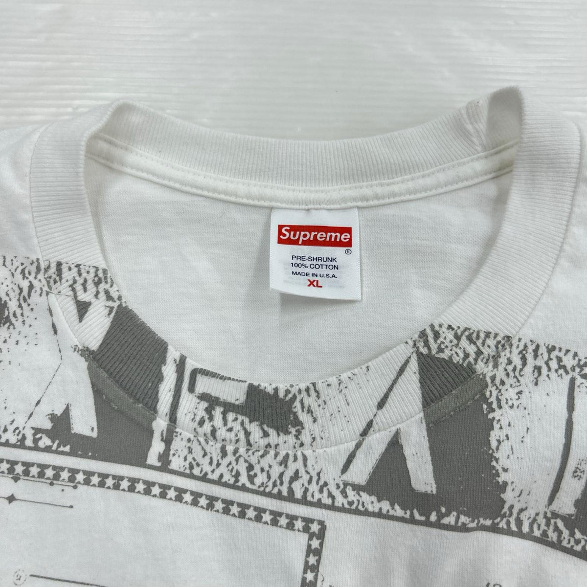 半袖Ｔシャツ 24SS Collage Tee 総柄 白 (XL) ホワイト