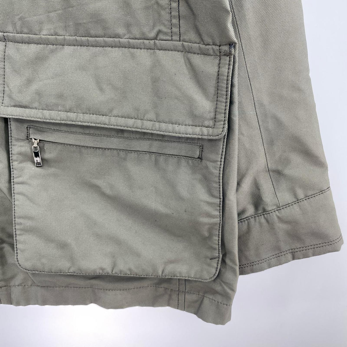 ジャケット LANVIN collection ﾚｻﾞｰ切替 ｼﾞｬｹｯﾄ 50 カーキ